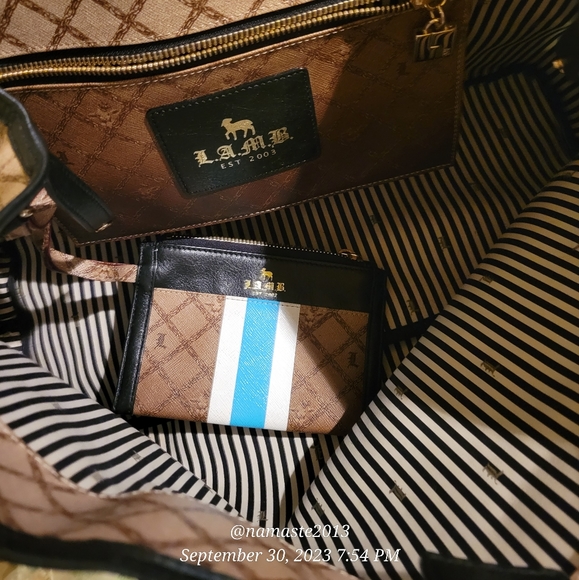 L.A.M.B. by Gwen Stefani Kingsvale Crown Signature Shoulder Tote Bag Luxury #527 - Picture 5 of 16